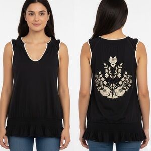Free People Embroidered Shirt